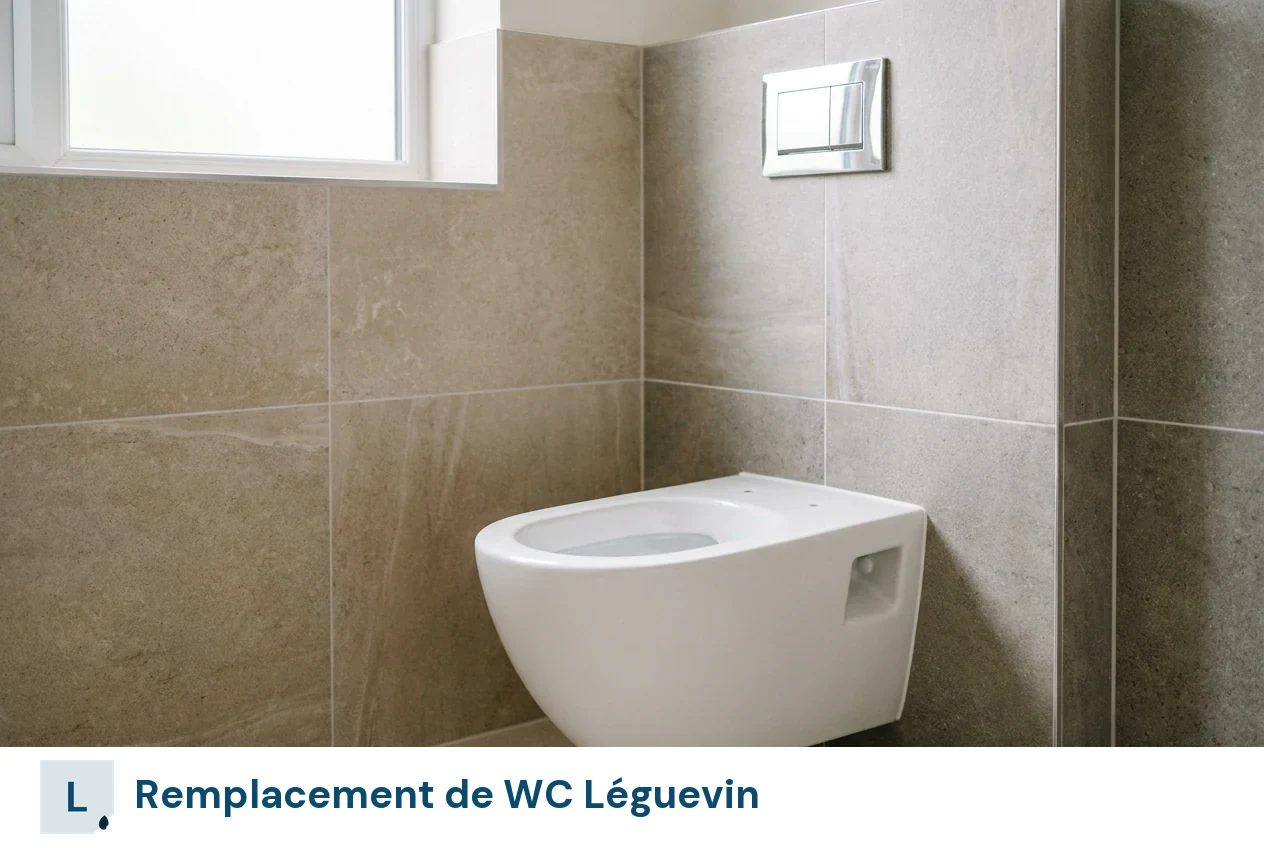 Remplacement de WC à Léguevin