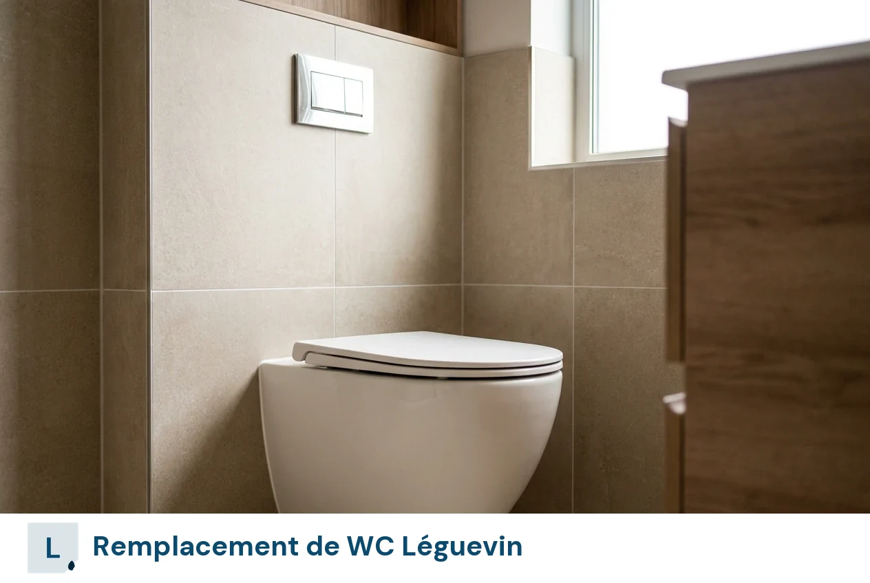 Remplacement de WC à Léguevin