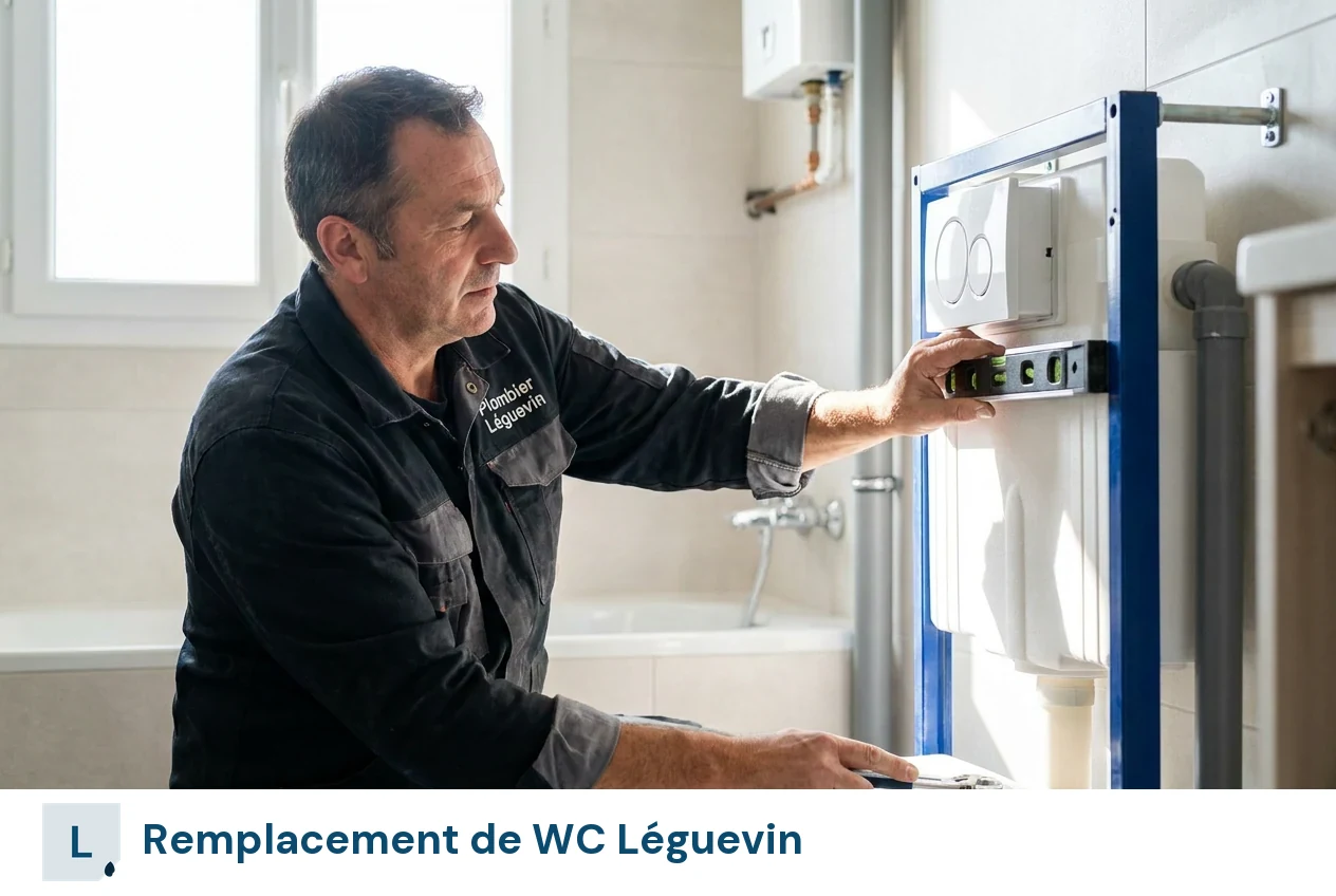 Remplacement de WC à Léguevin